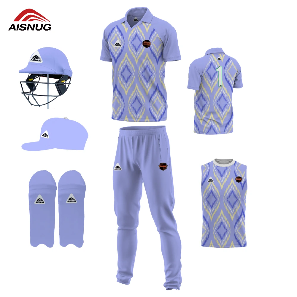new model cricket jersey pattern customize design uniforms cricket kits sublimation