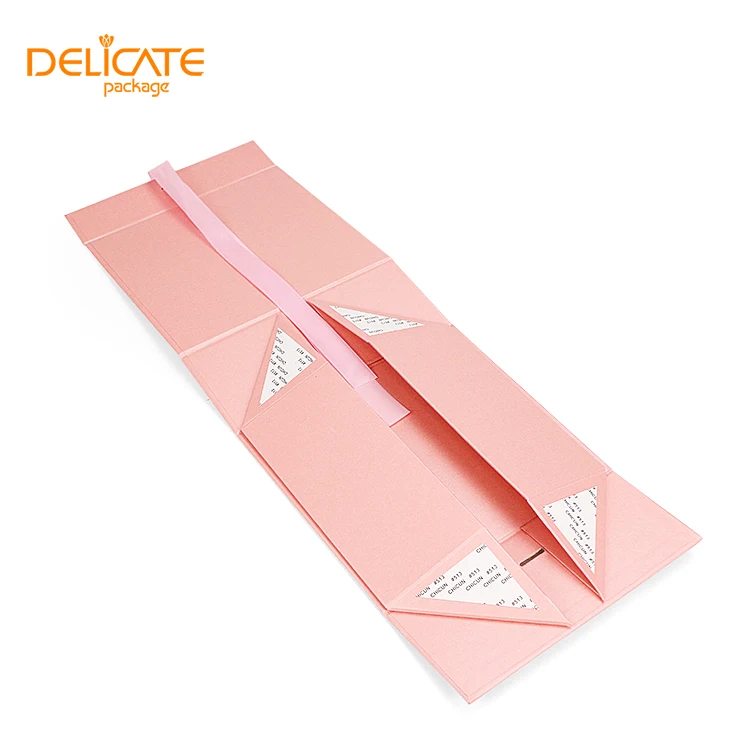 Custom Folding Paper Flat Pack Box Luxury Magnetic With Magnet Closure