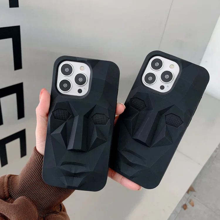 Fashion famous megalithic statue design soft silicone phone case cover for iphone 14 13 pro max 12 11 x xr xs max 7 8 plus