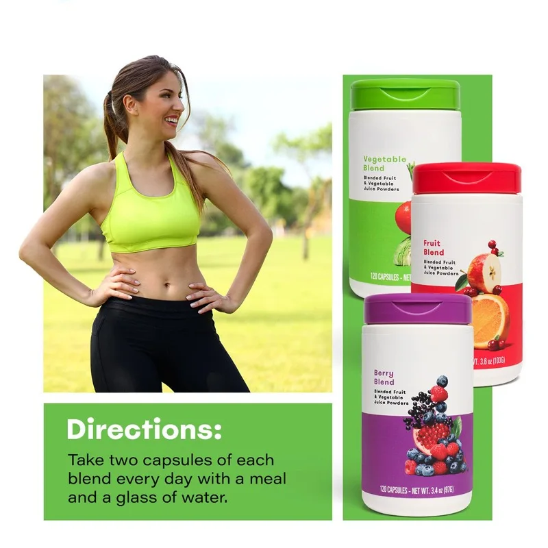 Hot Selling 120 Ct Plant-Based Veggies&Fruits Capsules Vegetable Juice Blend Powder Dietary Supplement For Healthy Lifestyle