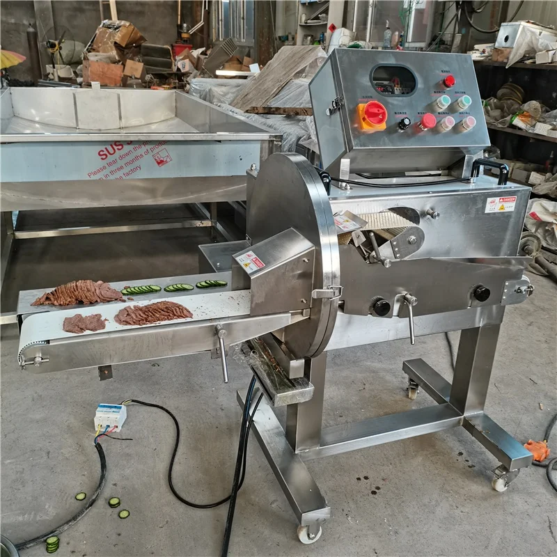 Automatic Meat Cutting Machine Bacon Ham Cooked Beef Slicer Cutter