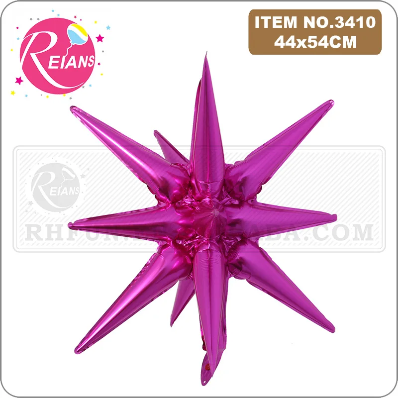 22 Inch Large Explosion Star Balloon Birthday Party Celebration Wedding Decoration Water Drop Cone Aluminum Foil Balloon Party