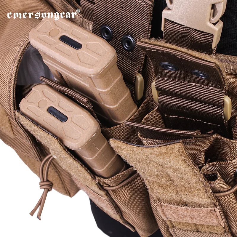 Камуфляжный капюшон Emersongear быстросохнущая Военная уличная спортивная армейская тактическая нагрудная Сумка для страйкбола мультикарманная сумка