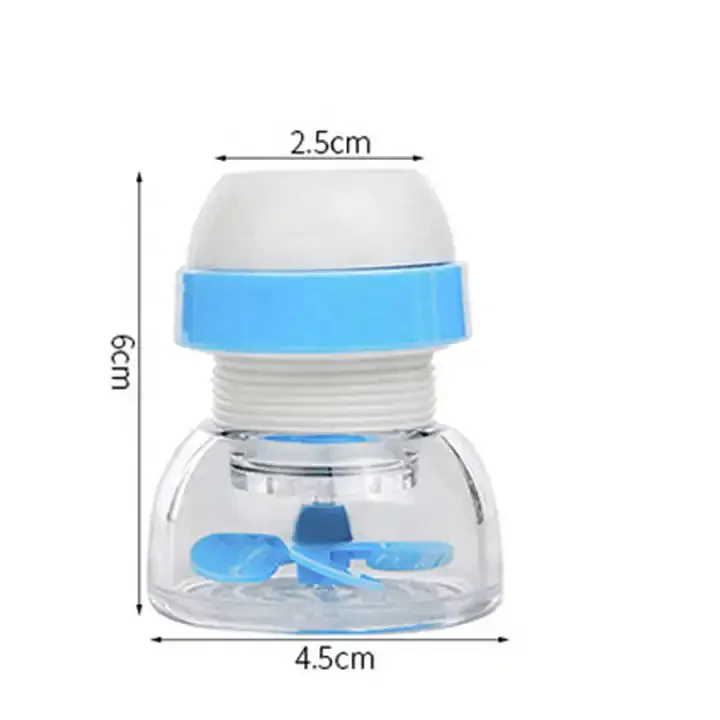 360 Degree Rotatable Kitchen Faucet Aerator Plastic Rotating Faucet Extender Adjustable Water Saving Sprayer Filter Diffuser