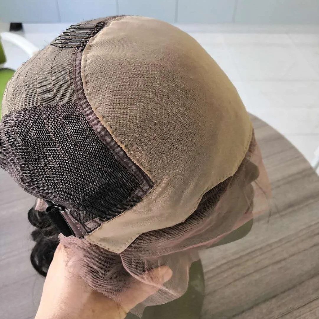 Парик 20 дюймов со светлым балаяж цветной предварительно изготовленной поддельной кожей головы HD кружевной топ парик