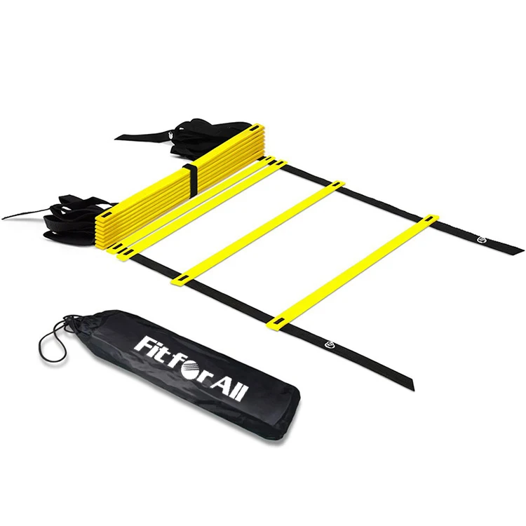 Soccer Football 12 Rung 19ft Adjustable Agility Training Speed Ladder