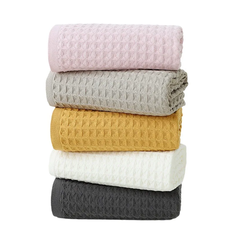 Waffle Towel Absorbent Fashion Home Towel Skin-friendly Face Towel Home Textiles Best Selling Bathroom Products
