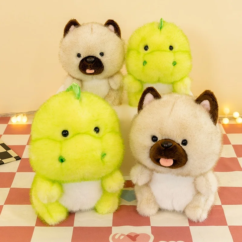 Cute Little Fat Dragon Stuffed Toy Comfortable Plush Dog Dinosaur Doll Super Soft Kids PP Cotton Washed Techniques Cross-Border