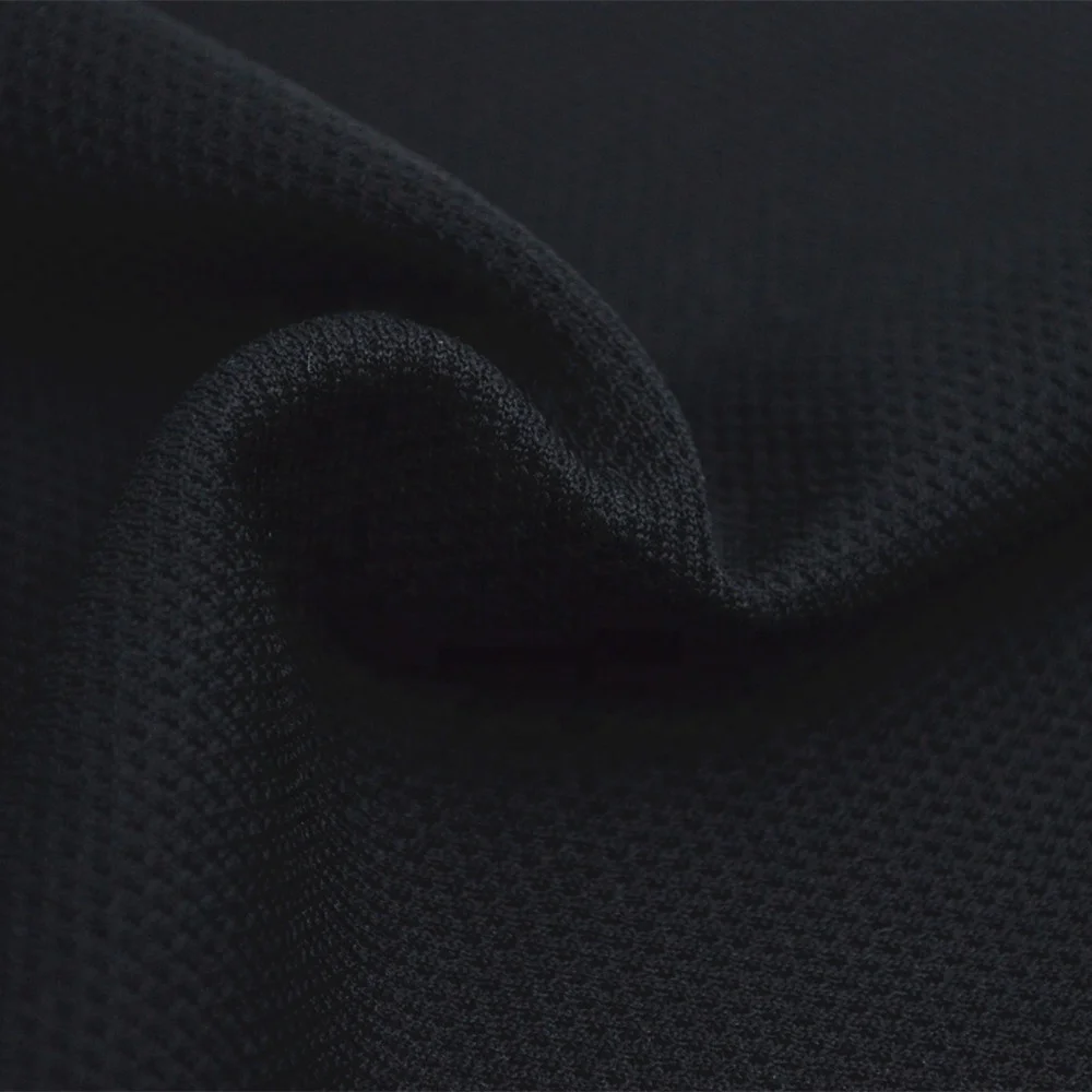 Wool mesh fabric with poly cashmere blended fabric for garments