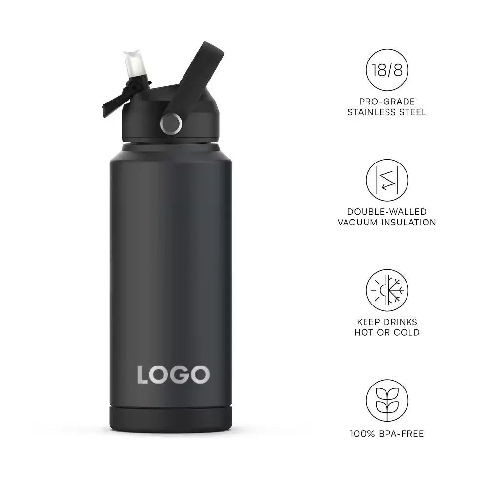 Custom BPA Free Sport Bottle Drinking Jug Water Bottle with Magnetic Cell Phone Holder