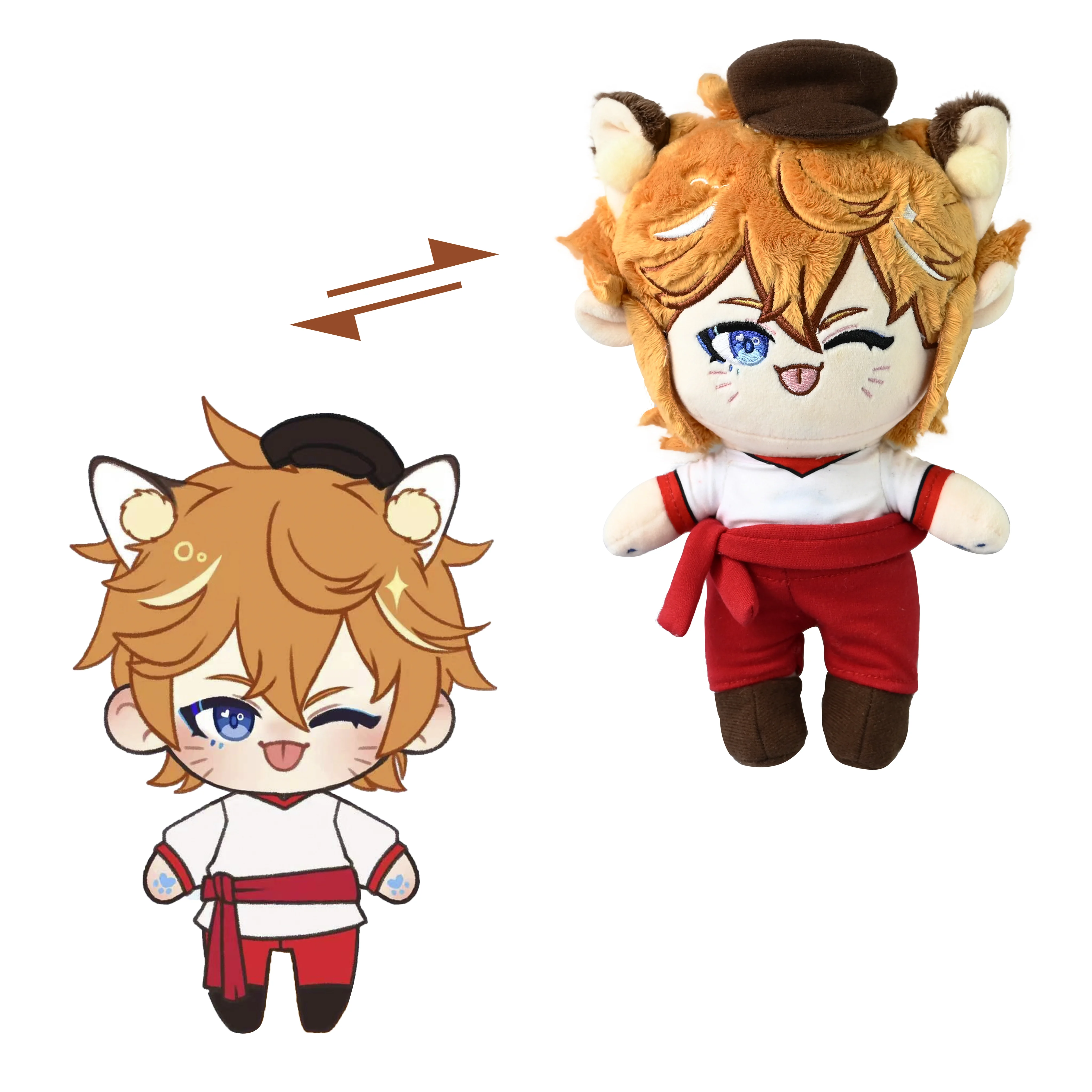 Персонализированные Плюшевые аниме куклы ручной работы с вашим дизайном персонализированные игровые из аниме-фильма для влюбленных и больших фанатов плюшевые