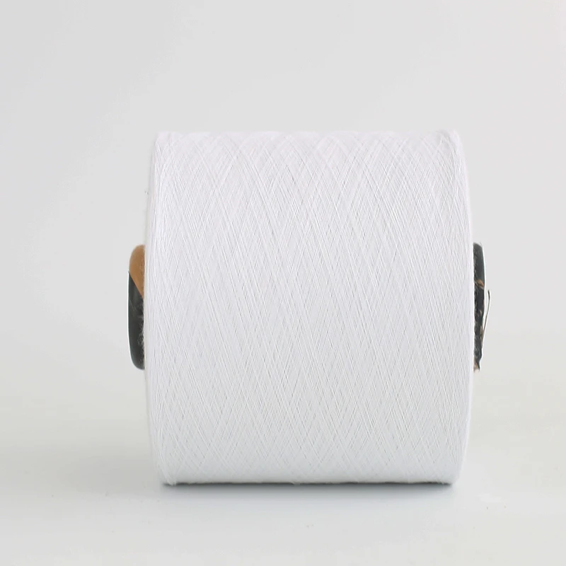 20s 20/1 oe tc cvc bleach white cotton polyester vietnam cotton yarn China factory