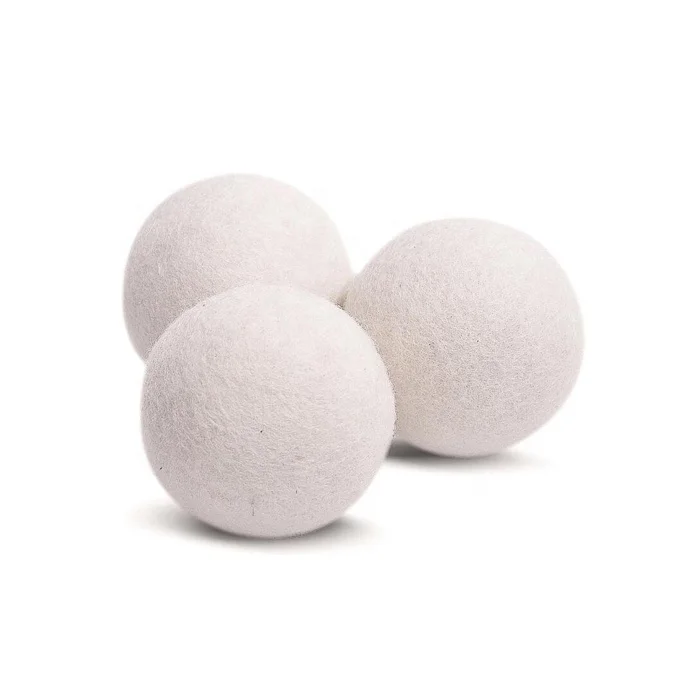 Custom Logo Natural Fabric Softener Reduce Drying Time Reusablecolor organic wool dryer balls