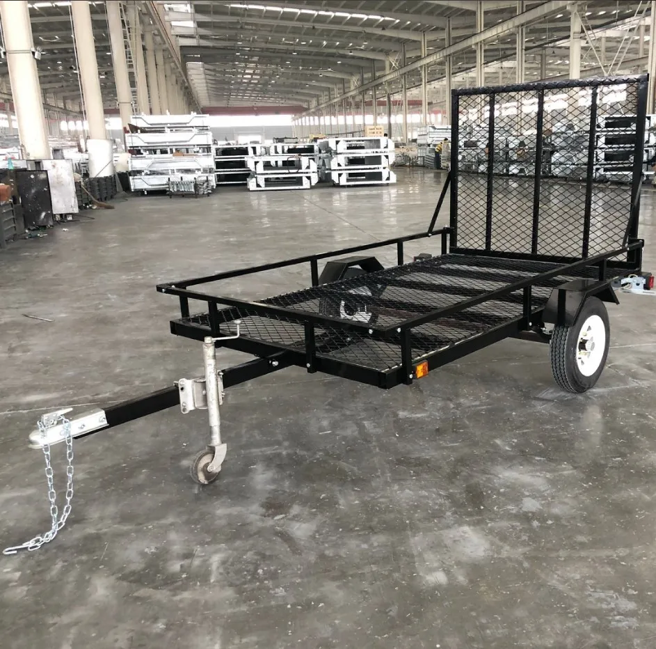 The United States Registered 5x8 5x10 6x12 7x14 Premium Powder Coated Mesh Floor ATV Landscape Trailer