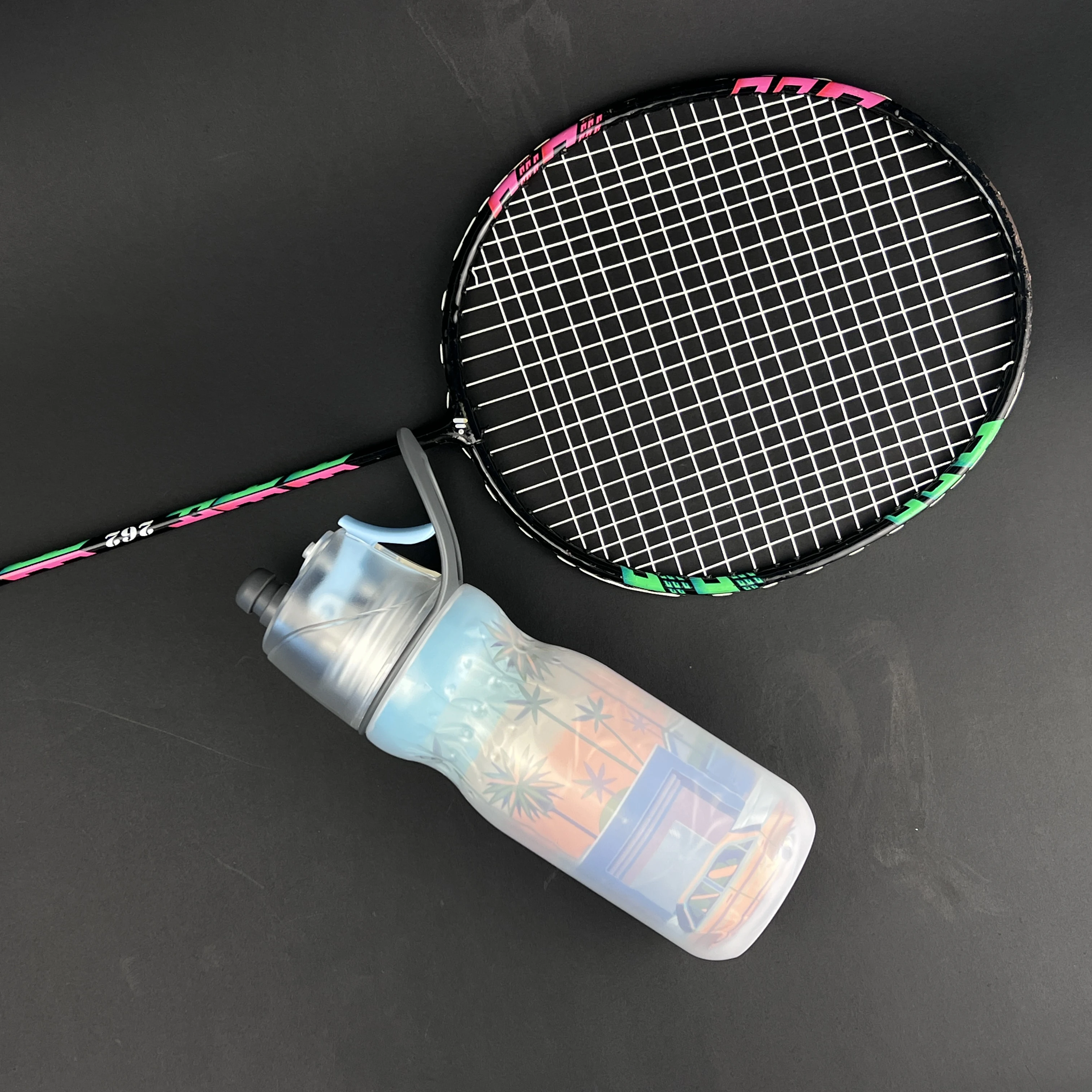 590ml 20oz Halloween design double wall plastic spray water bottle drink outdoor sport kettle for adult sport