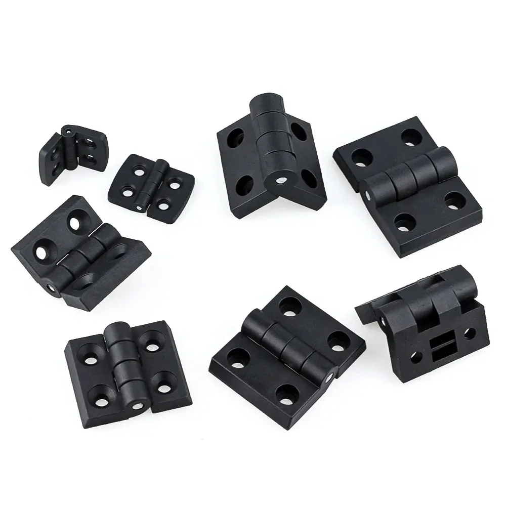 4545 Industrial Plastic black  nylon adjustable Cabinet Panel  torque Hinges Small Automotive Hinge for furniture hardware/door