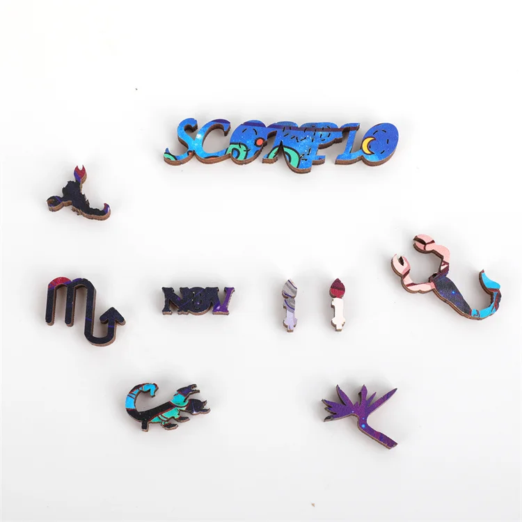 Custom Jigsaw Puzzle Hot Constellation Series Wooden 3D Puzzle