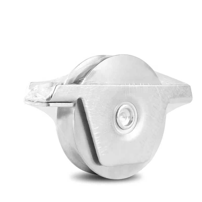 U Groove Steel Groove Wheel Heavy Duty Track Wheel Rigid Caster Sliding Gate Roller Wheel with Bearing for Swing Sliding Gate