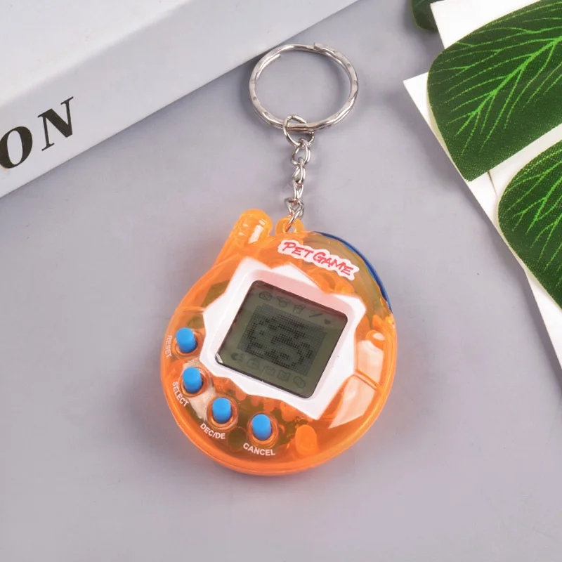 Console games customized key chain video game console digital pet kids games electronics toys for child