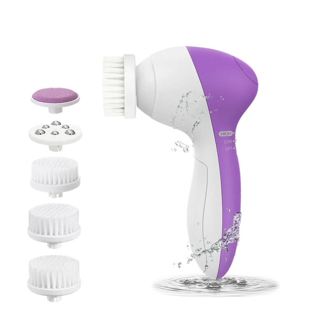 Щетка для очищения лица [новейшая 2019], водонепроницаемая вращающаяся щетка для лица Pixnor с 7 B
