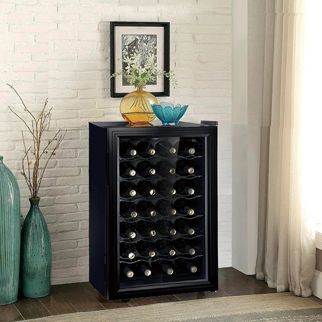 Охладитель вина из нержавеющей стали, отдельно стоящий Двухзонный охладитель вина, автоматический диспенсер для вина