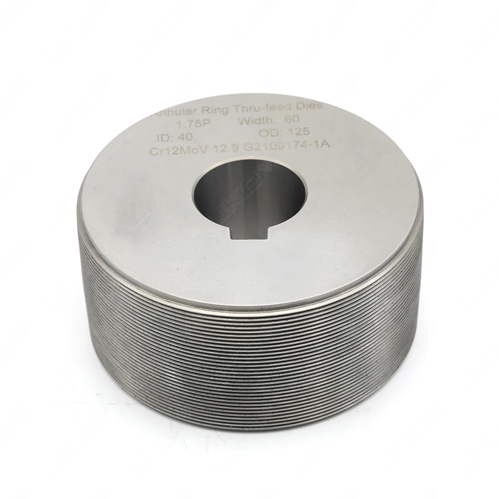 Round Cylindrical Thru-feed Thread Rolling Dies for Machining High Speed Steel