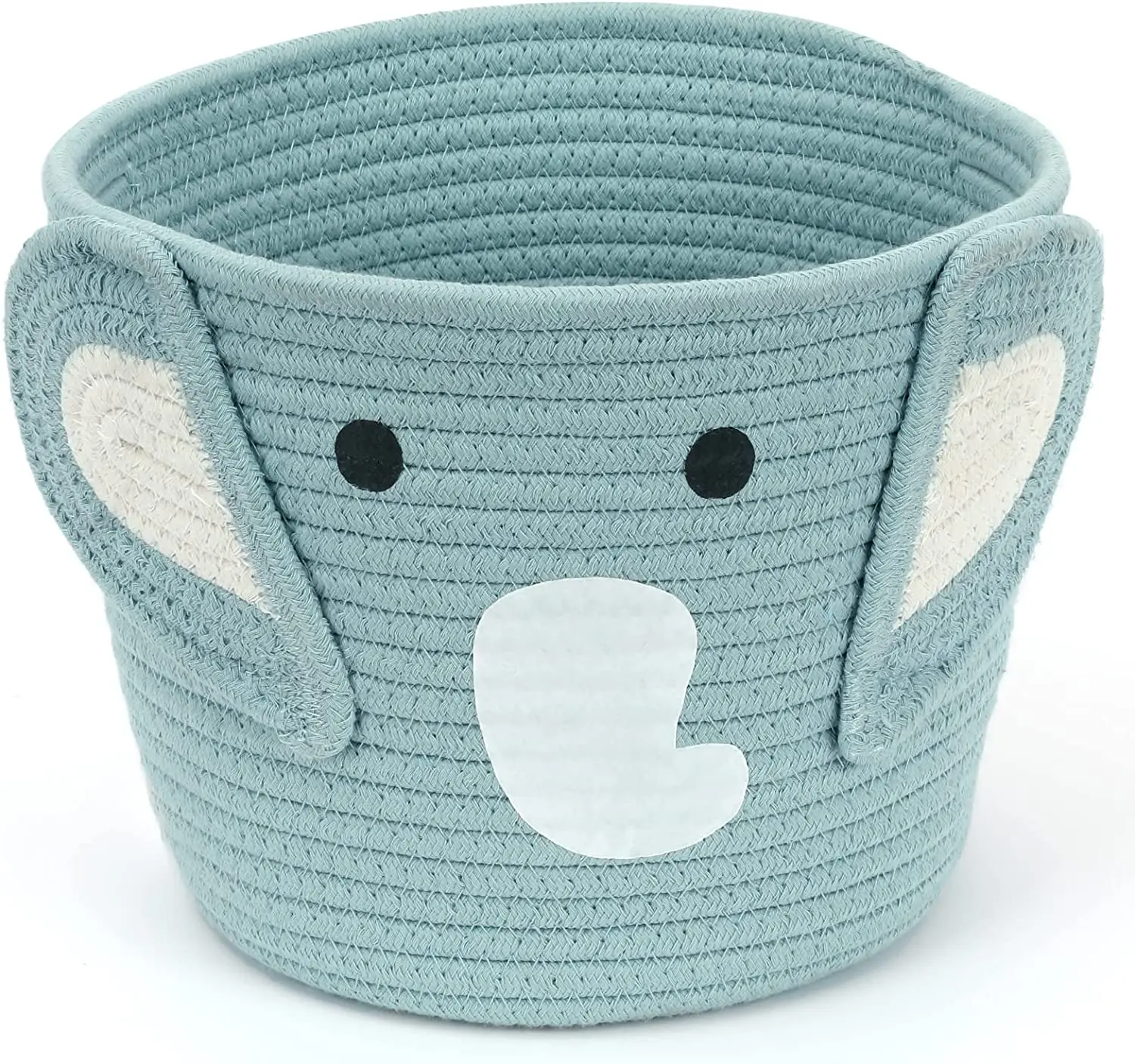 Kids Baskets Animal Cotton rope Storage Baskets for Baby Diaper Kids Toy  Baby Laundry Basket