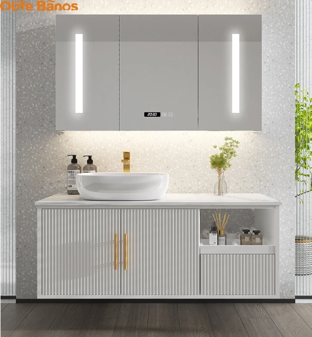 Bathroom main cabinet counter top wash basin black white modern wall mounted nordic hotel toilet vanity bathroom sink cabinet