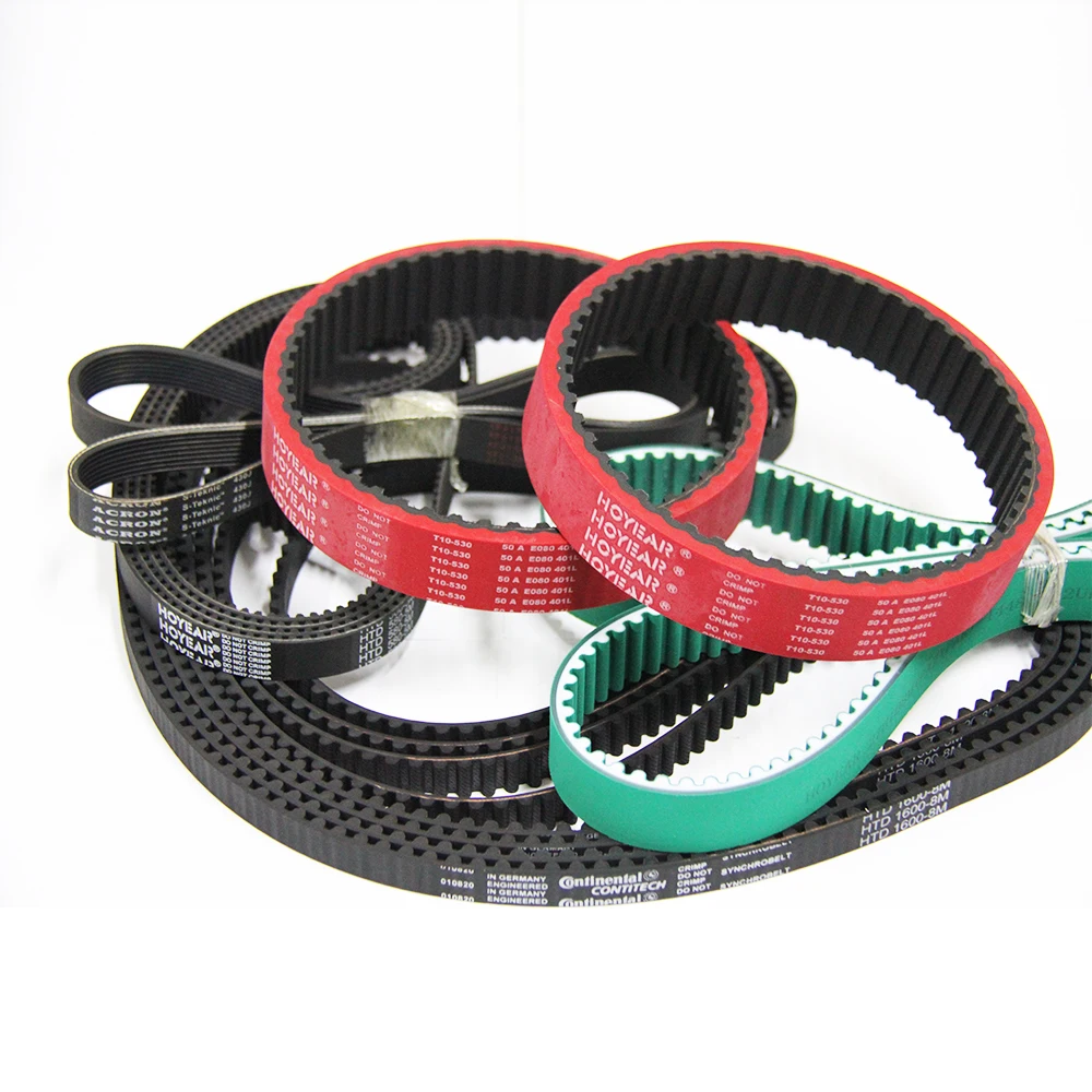 Manufacturers supply plus PU tooth surface green cloth high temperature resistant synchronous belt drive belt