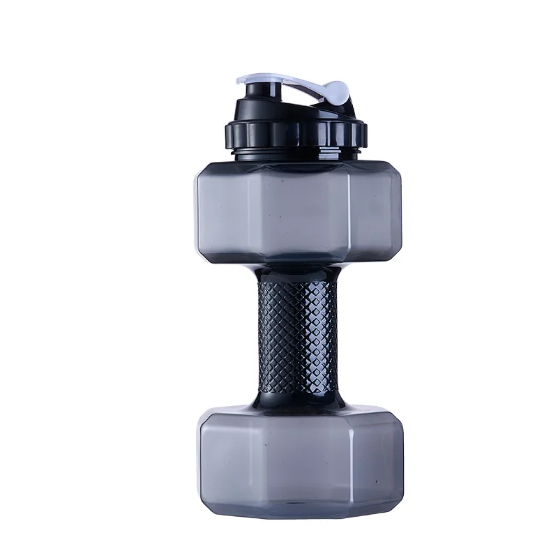 
Sports Fitness Big Capacity Leakproof Plastic Water Jug Dumbbell Water Bottle for Exercise running 