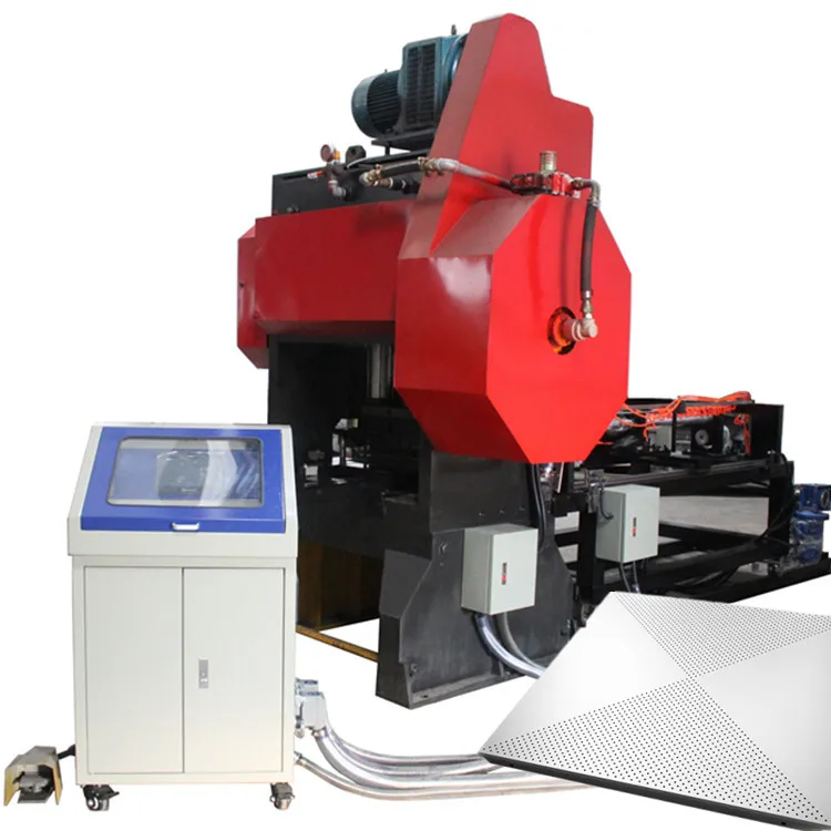 Потолочные панели производственная линия ЧПУ станок для штамповки листового металла автоматический перфорационный пресс 600*600 мм китайский поставщик