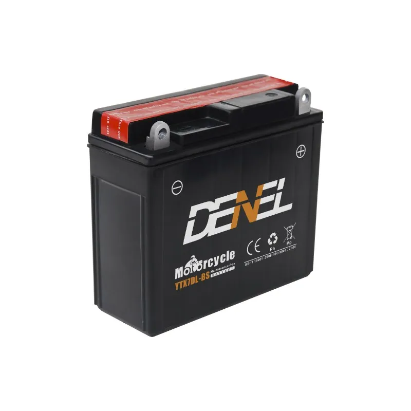 DENEL быстрого запуска ОПП De Moto 12V6AH YTX7DL-BS батарея для мотоцикла