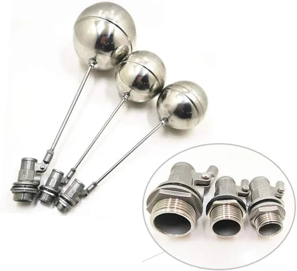 Threaded 304 316 Stainless Steel Water Float Valve