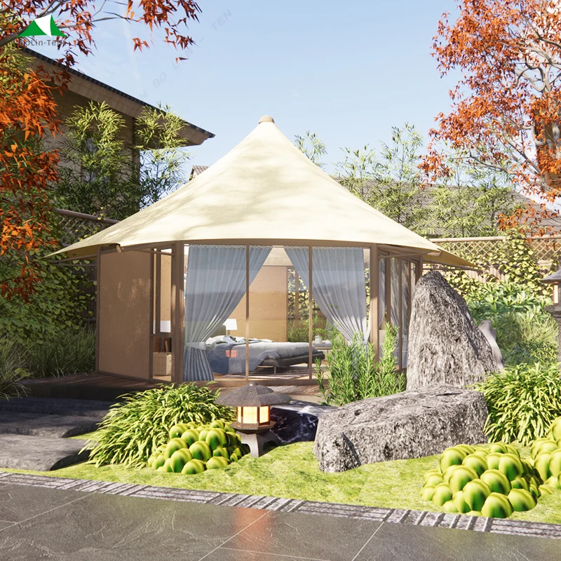 Cozy Eco Decoration Transparent House Desert Canvas Luxury Camping Tent