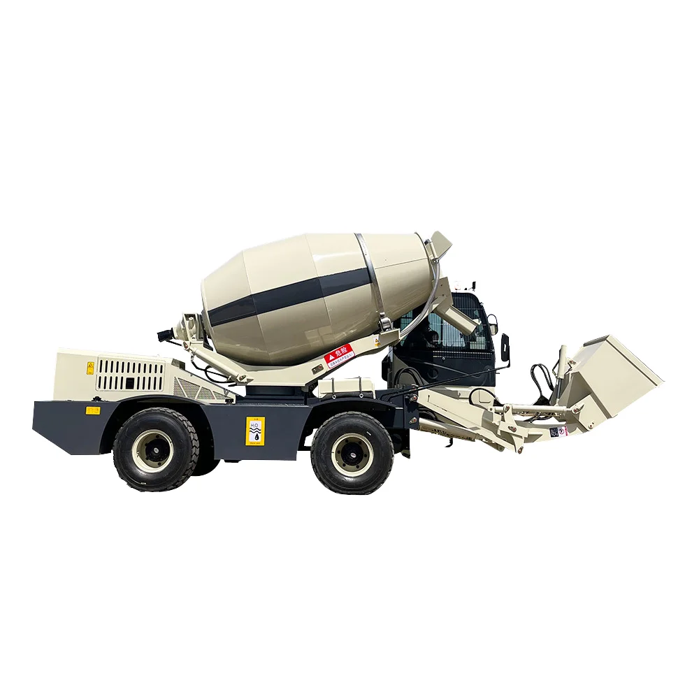 TITAN Official TL2500 Mobile Concrete Mixer Truck 2.5m3 Self-Loading with Automatic Pump & Engine for Construction Industries