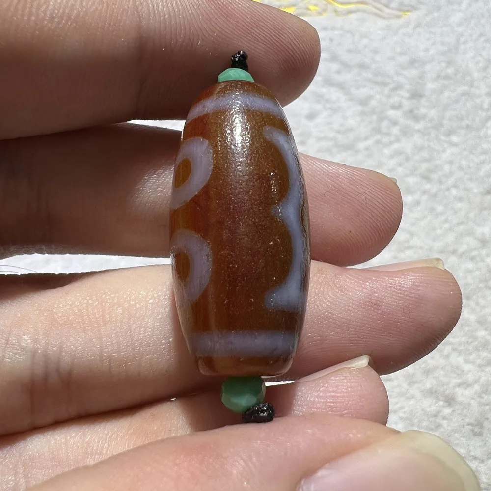 Wholesale 15x30mm Red Tibetan Ancient Dragon Vein Eyes Oval Shape Old Beads Antique Tibetan Agate Beads For Bracelet Making