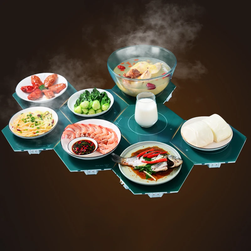 home appliance Thermostat Food Insulation Board Ultra-Thin Heating up hot Dishes Warming Plate