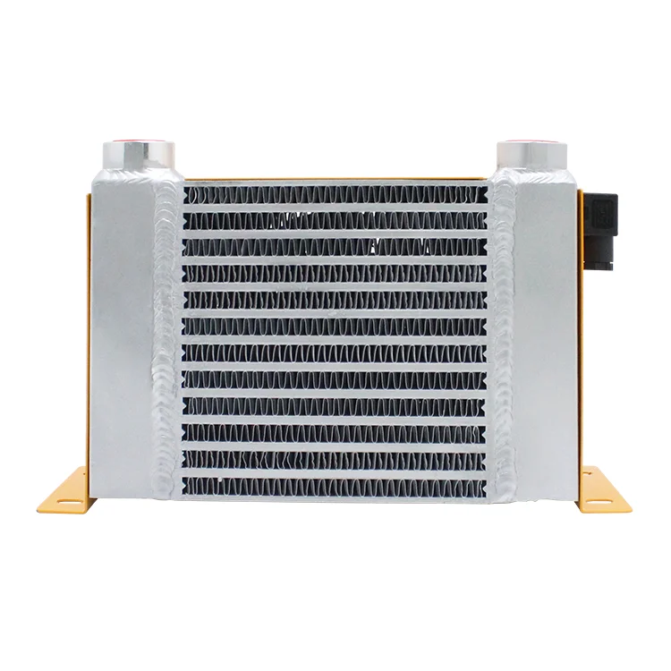 AH0608T-CA Mechanical Hydraulic Oil Radiator Fan Air To Water Plate Fin Heat Exchanger