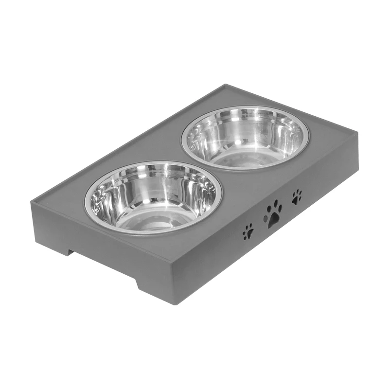 Original factory adjustable height plastic pet bowl