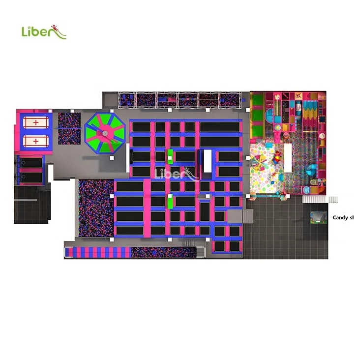 1000sqm customized Europe standard trampoline park for kids and adults