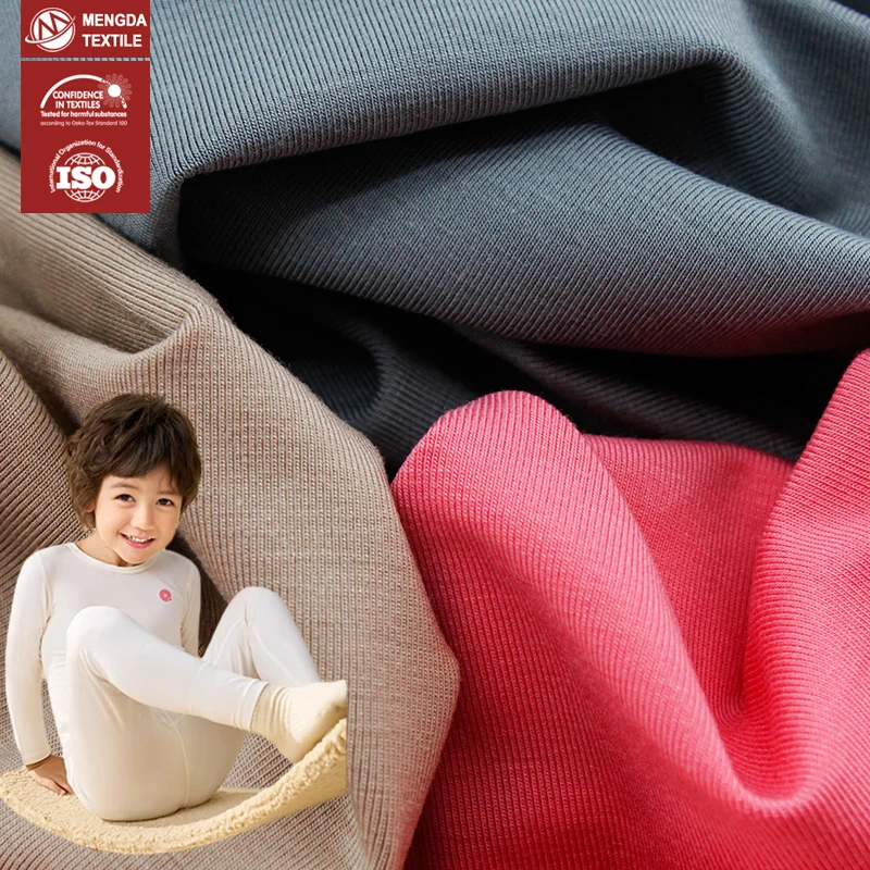 FSC certificate guangzhou 100% bamboo fiber fabric products knitted bamboo fiber fabric for baby clothes undershirt underwear