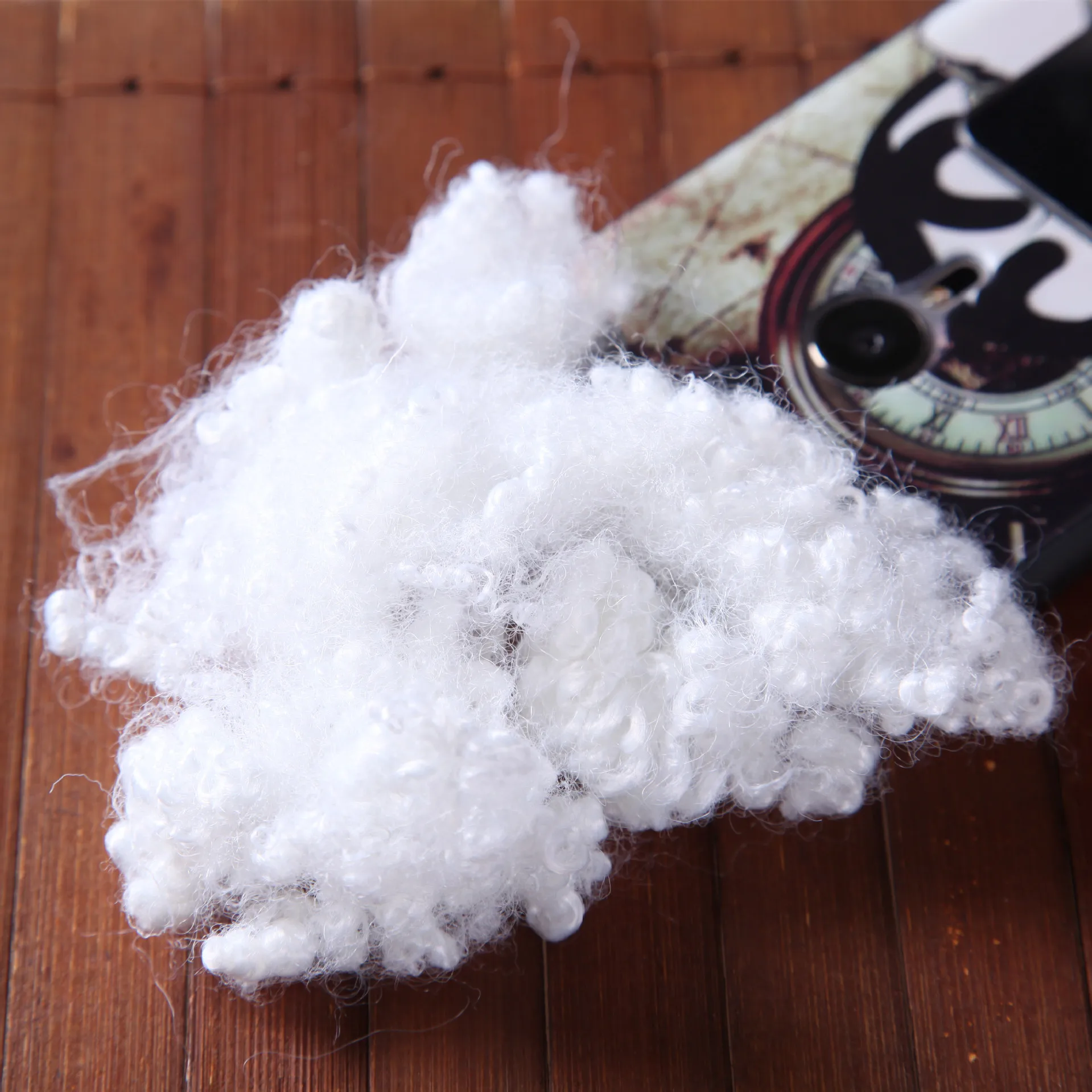 0.9D/25mmrecycled polyester fiber  recycled  microfiber polyester staple fiber  garment filling siliconized