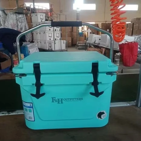 20QT Turquoise Cooler Box LLDPE Rotomolded and Ice Chest for Fishing Champing