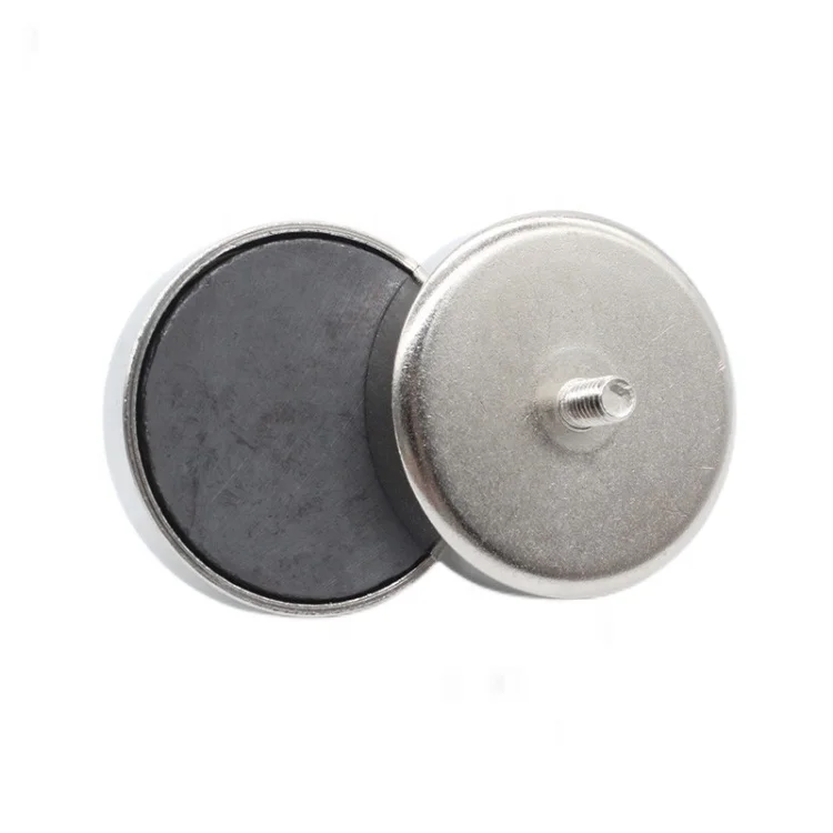 D20mm 25mm 32mm 40mm 50mm Female Thread External Threaded Stud Screw Holding Ferrite Ceramic Cup Pot Magnet