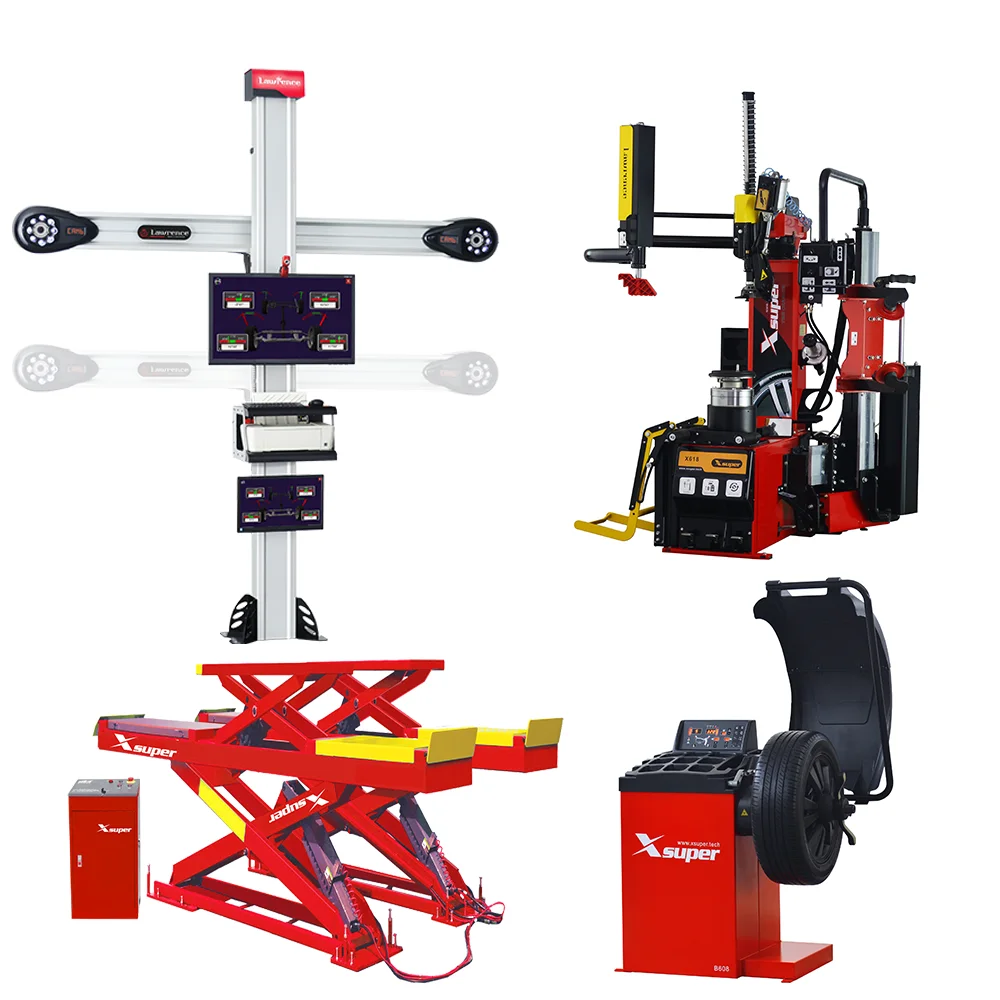 Lawrence 3d wheel alignment machine scissor lift tire changer and wheel balancer combo machine equipment for workshop and dealer