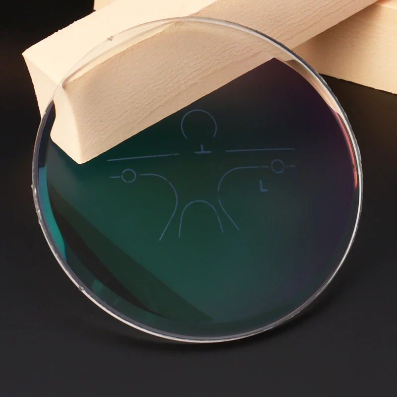 Jiangsu 1.56/1.61/1.67 Progressive Multifocal Resin HMC Green Coating Eyeglasses Lenses
