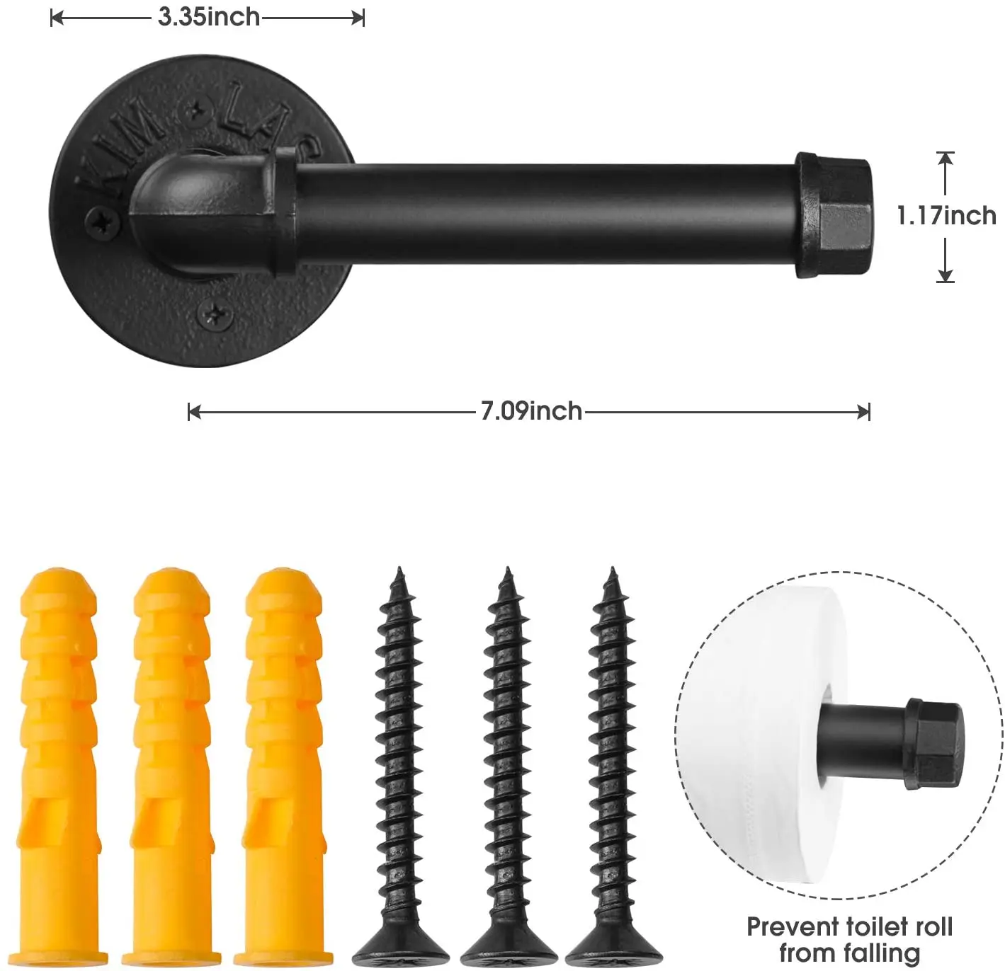 
2021 new Industrial Pipe Toilet Paper Holder,toilet Tissue Paper Roll Towel Plate Holder Steel Kitchen Towel Paper Holders 