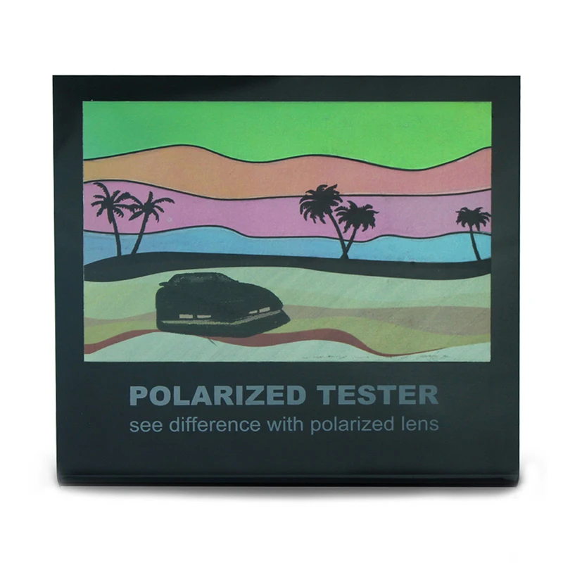 Custom Polarized Sunglasses Lens Test Cards Accept Small  1000pcs fashion PVC&POLARIZER  Customized Logo