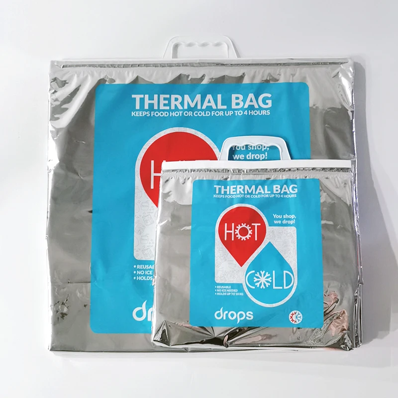 Для хранения продуктов питания сусальное золото и сэндвич мешок мешком-термосом охладитель горячей холодной воды термосумки