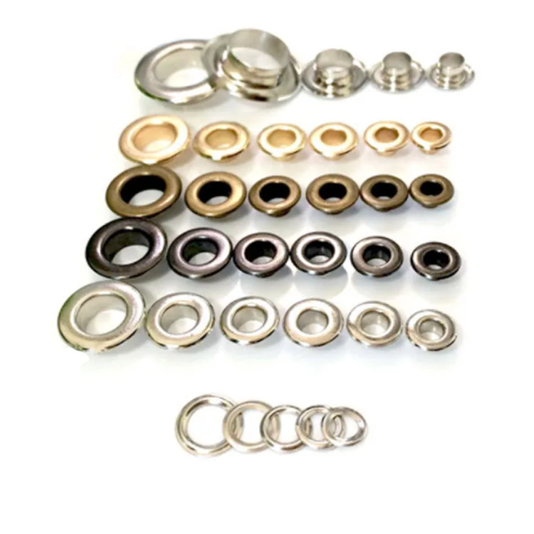 Metal Eyelet Manufacturer 6mm/6.5mm/7mm/8mm/8.5mm/9mm/10mm/11mm/12mm/15mm Custom Metal Eyelet for Leather